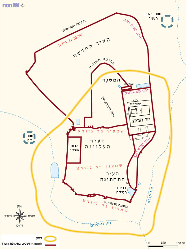 פריסת הכוחות בירושלים (שנת 70 לספירה)